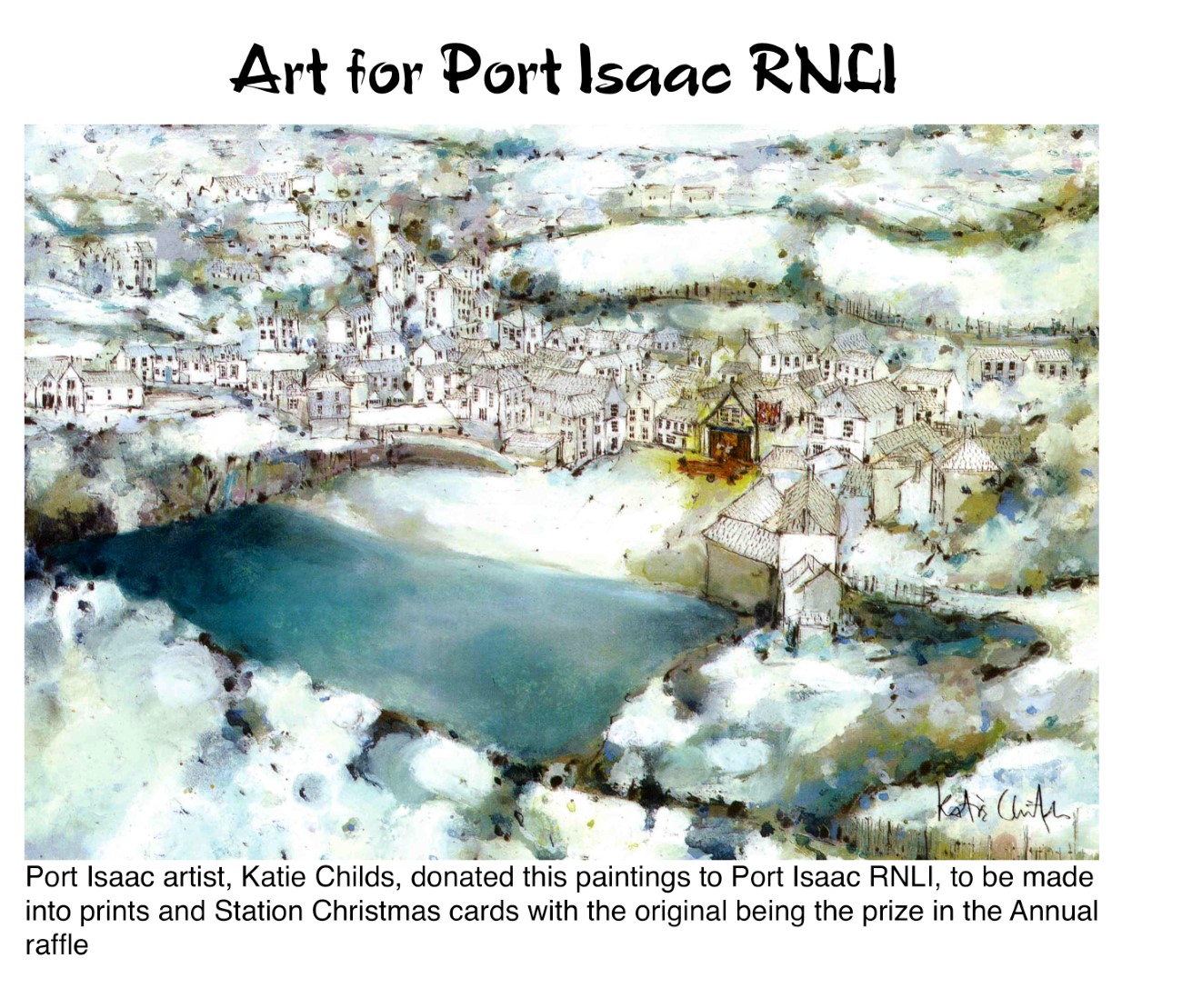Art for Port Isaac RNLI - Kate Childs