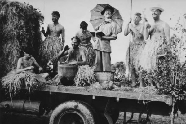 1965 Carnival Float - Missionary in the cooking pot!