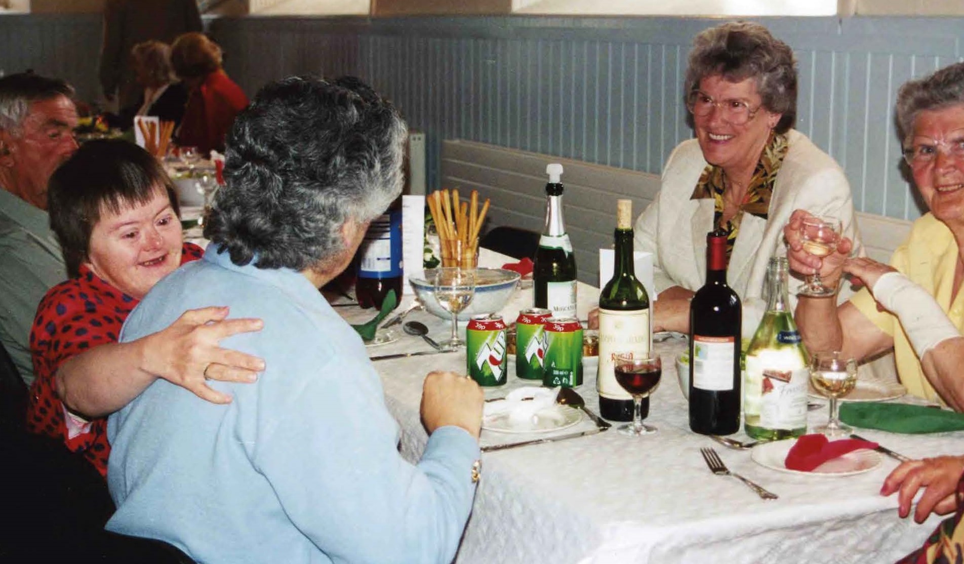 A fundraising meal in the Village Hall