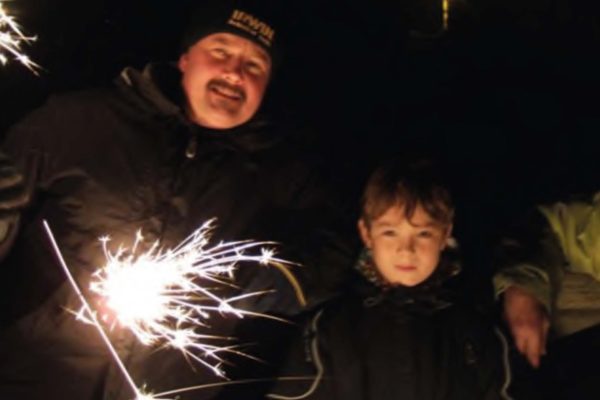 Andy & Tom Penny enjoying the annual fireworks