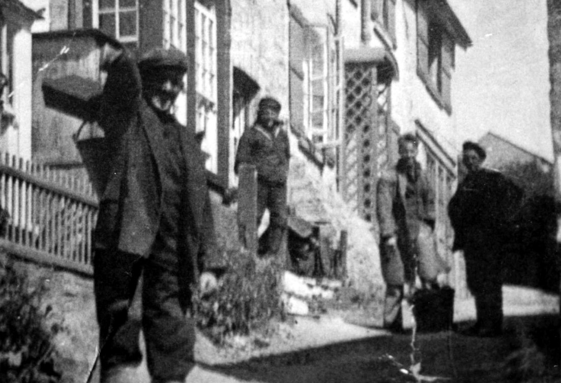 Back from fishing, c1930