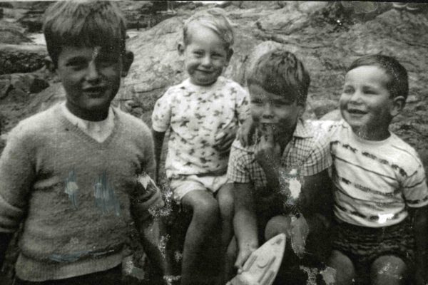 Boys on Port Isaac Beach