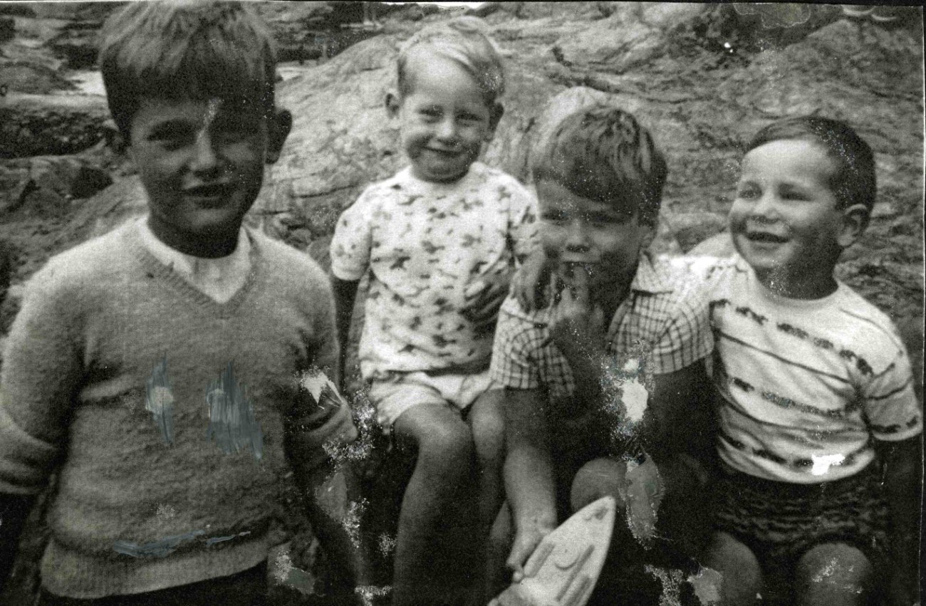 Boys on Port Isaac Beach