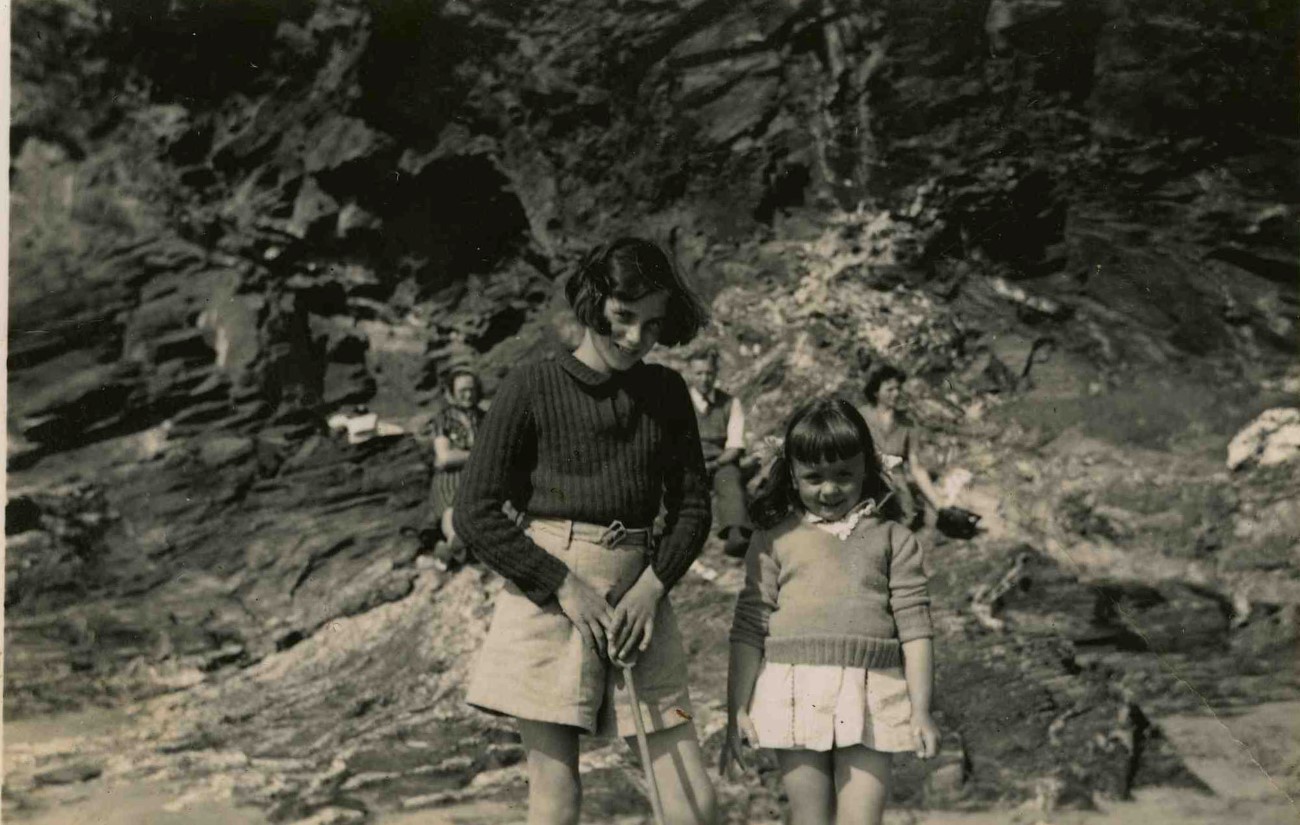 Evacuees in Port Isaac