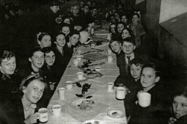 Evacuees in Port Isaac