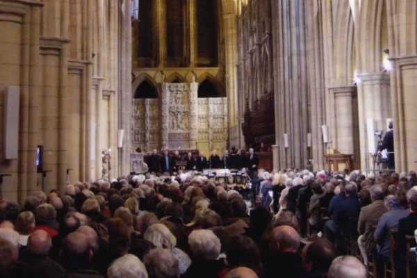 Fisherman's Friends sing in Truro Cathedral, 2010