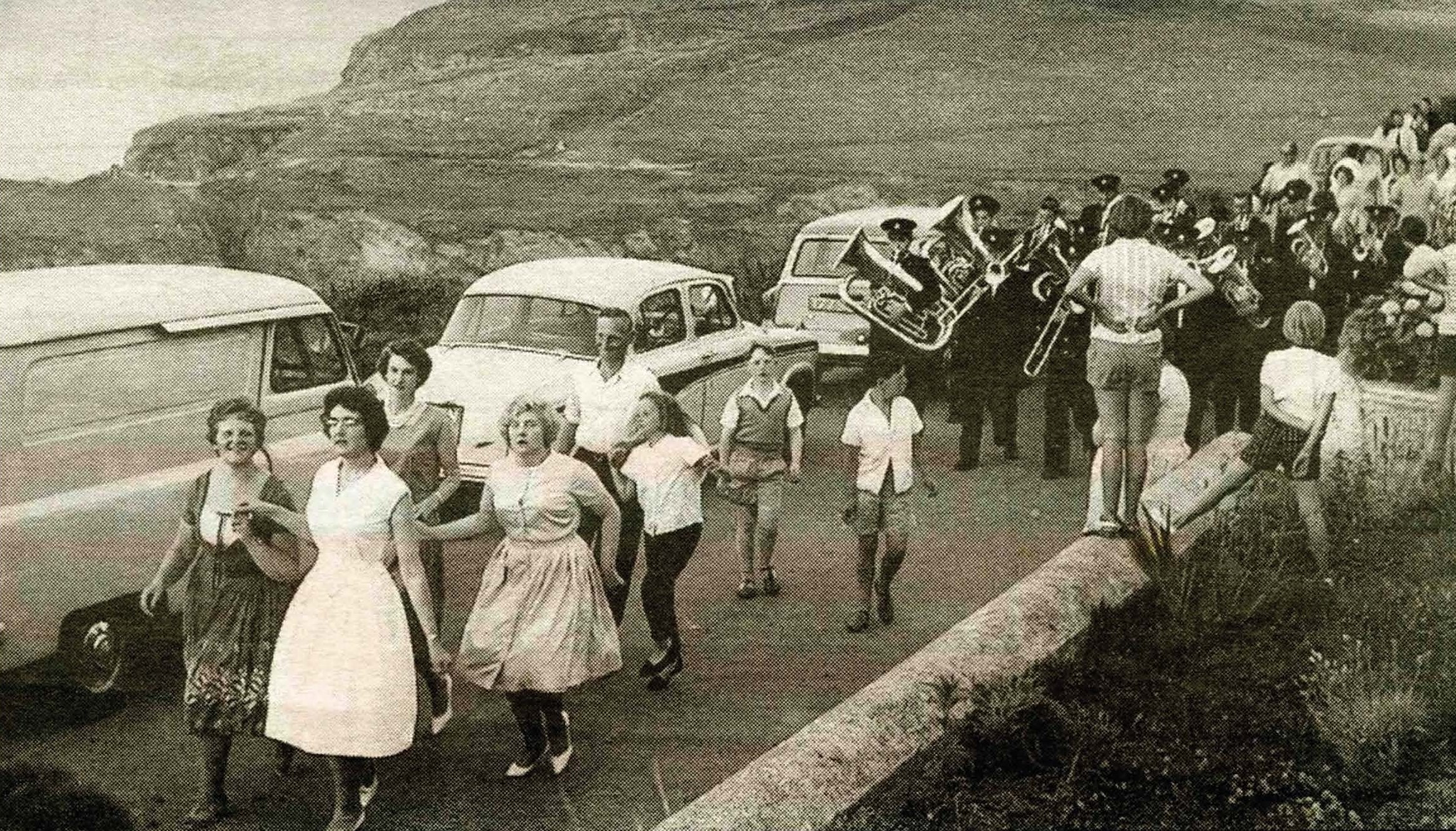 Floral Dance on the Terrace, Port Isaac