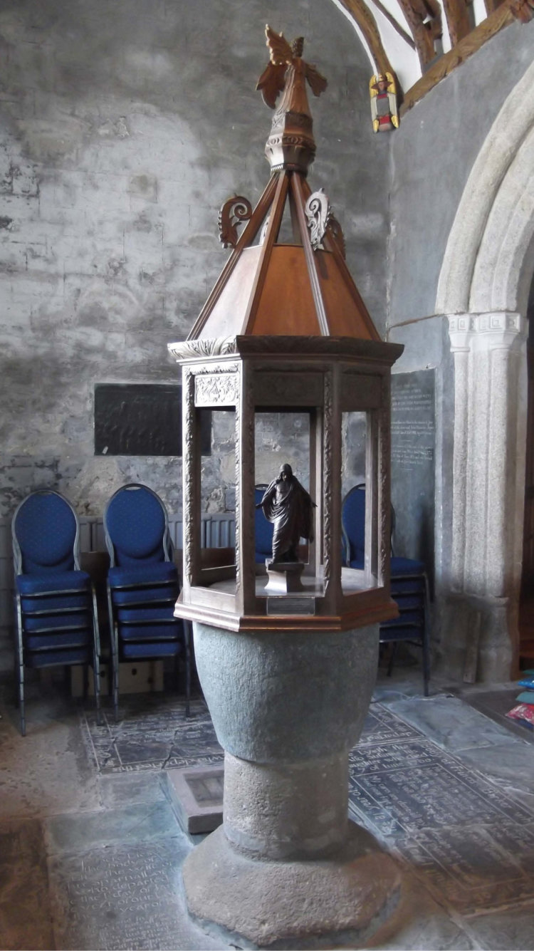 Font Cover at St Endellion Church