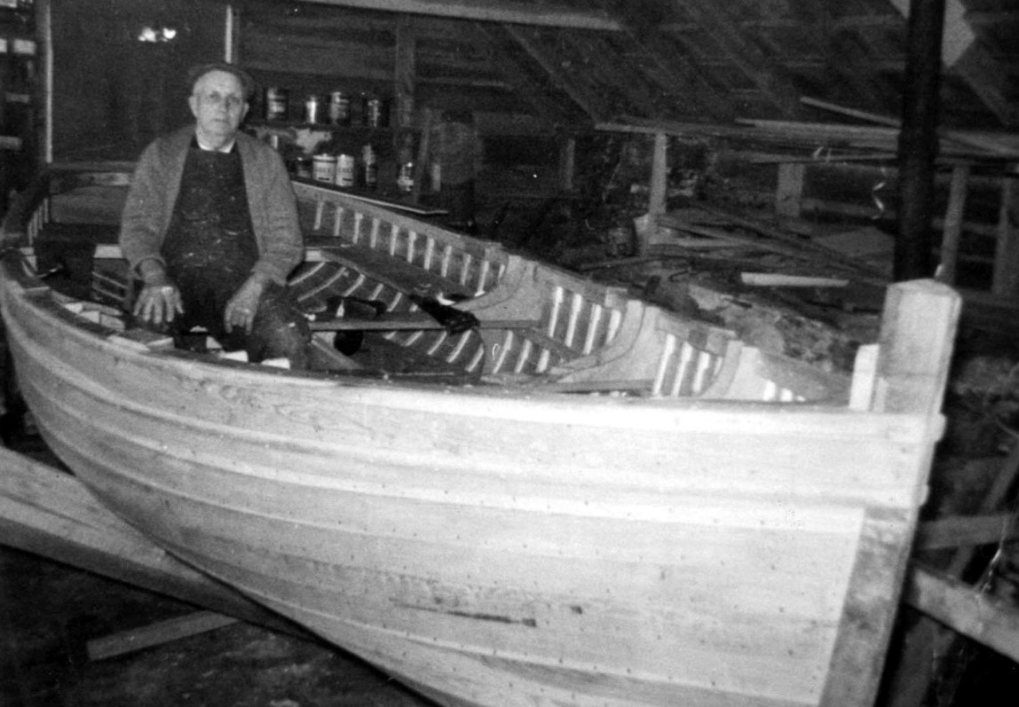 Harry Hills in his workshop, c1965