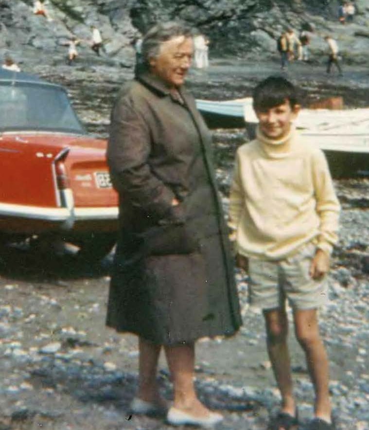 Jon Cleave and Aunt Sue on Port Isaac Beach