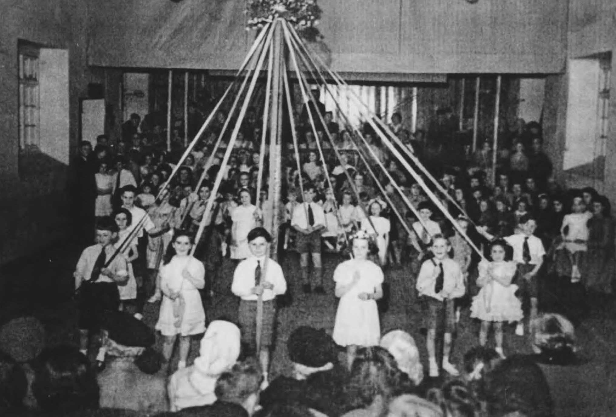 May Day Celebrations in the Temperance Hall in the early 1950s