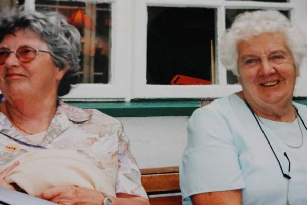 Nina Oliver and Margaret Cann enjoy a day out