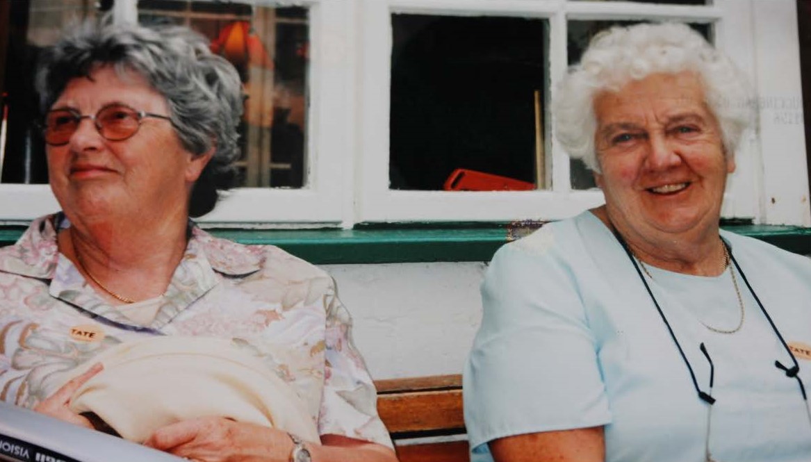 Nina Oliver and Margaret Cann enjoy a day out