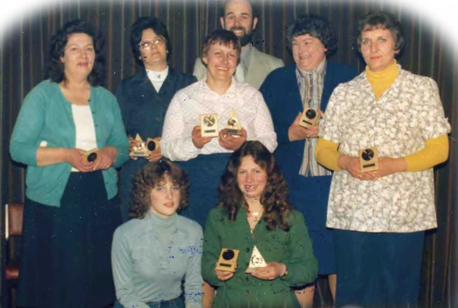 The Lawns Ladies Darts Team, 1978/79 – winners of two cups