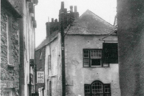 WJ Browns Shop on the corner of Fore Street