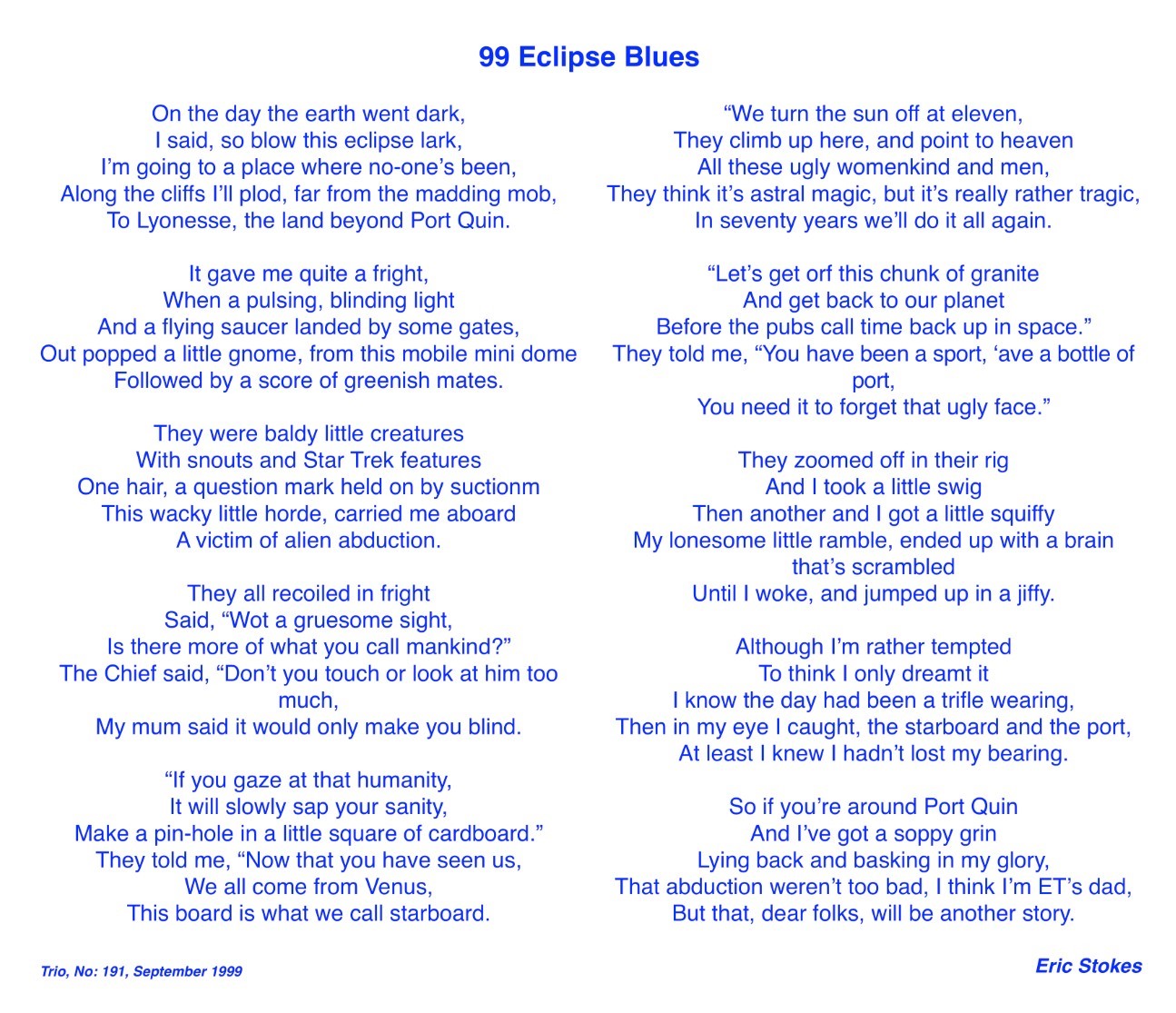99 Eclipse Blues