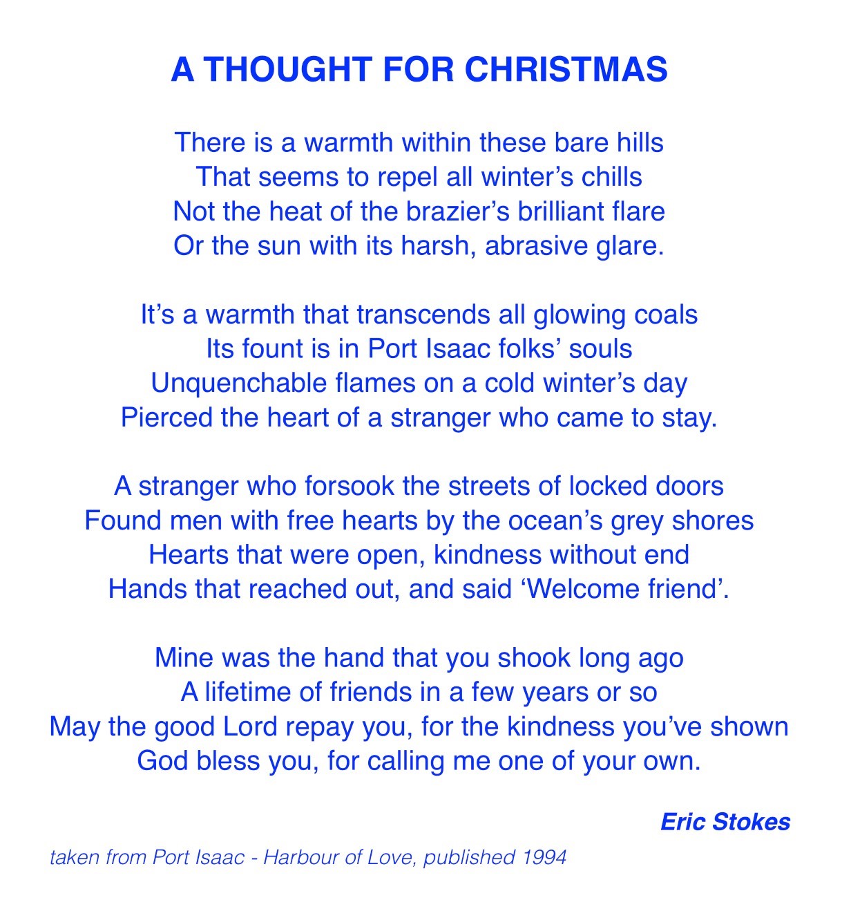 A Thought for Christmas