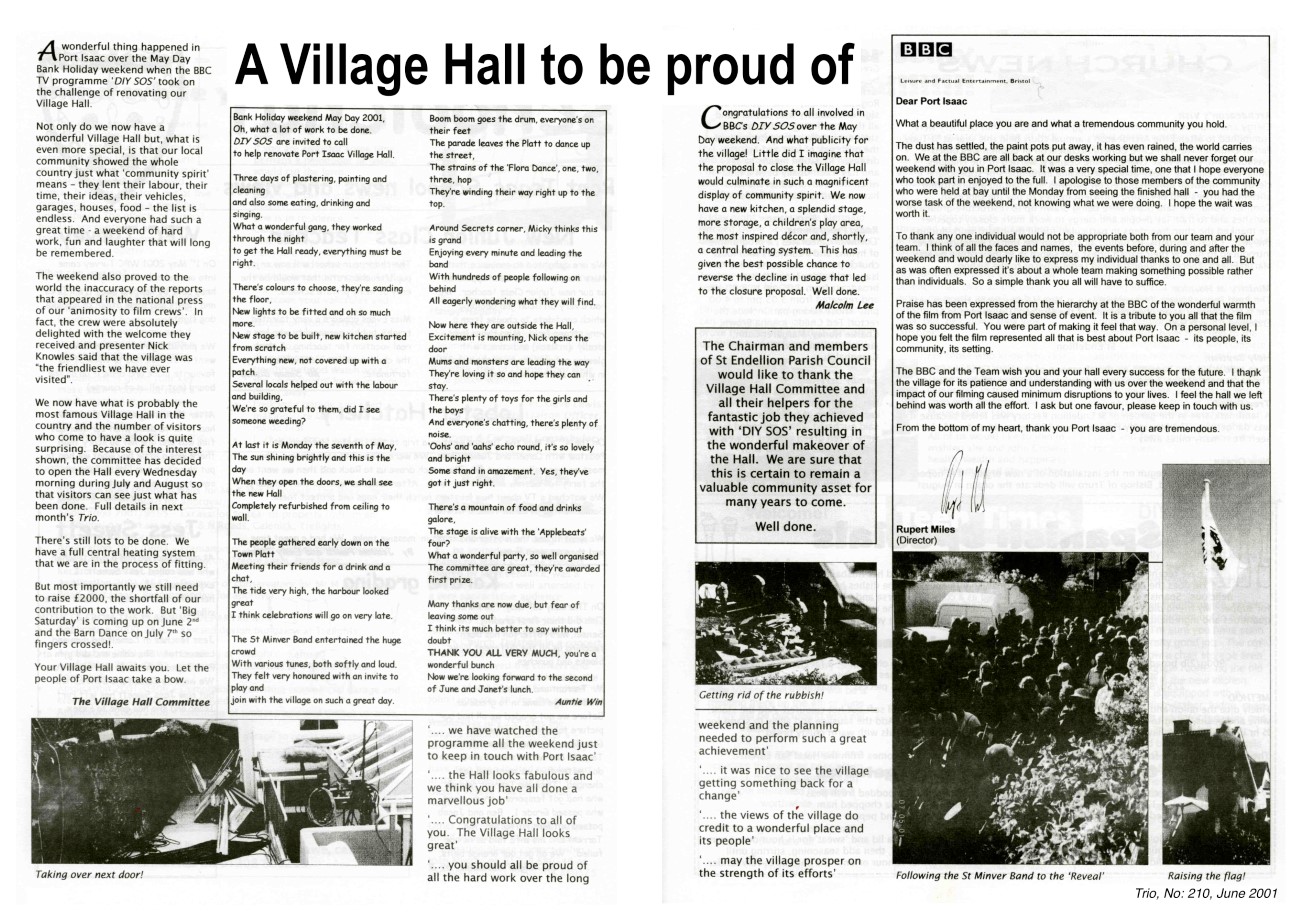 A Village Hall to be proud of