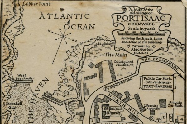 A map of the old village of Port Isaac