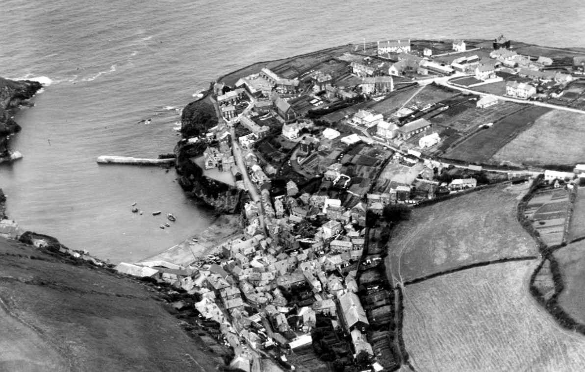 Aerial photography of Port Isaac