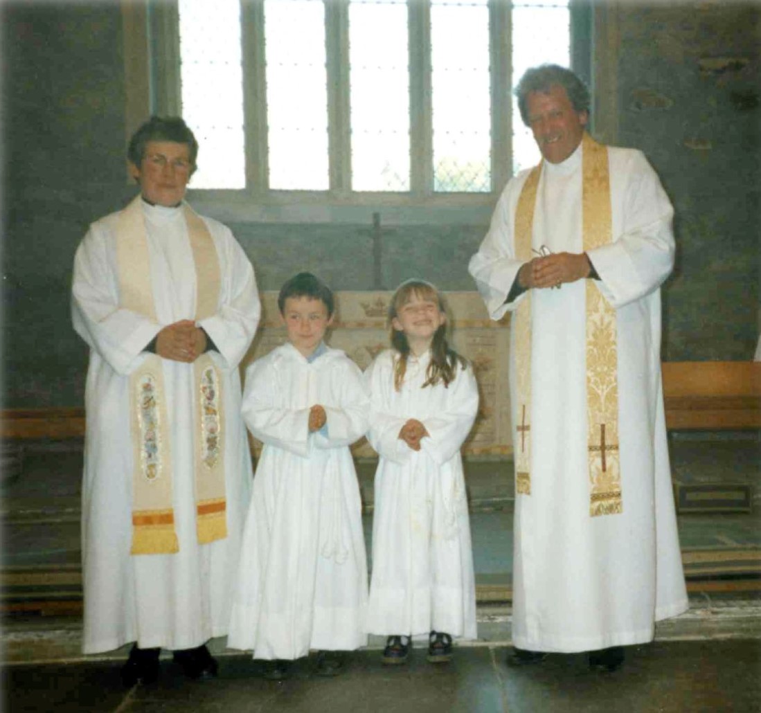 Altar servers at St Endellion Church