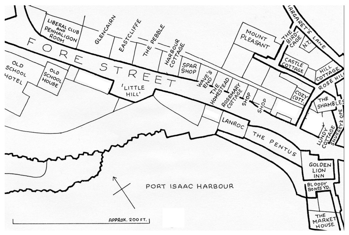 Fore Street (bottom) map