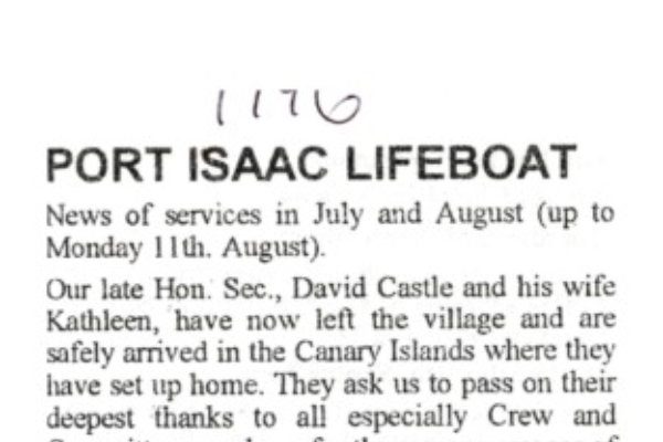 Lifeboat news 1996