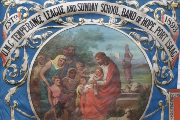 Old United Methodist Church Temperance Banners