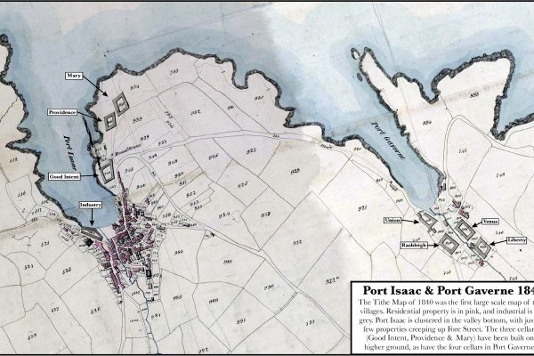 Port Isaac & Port Gaverne 1840