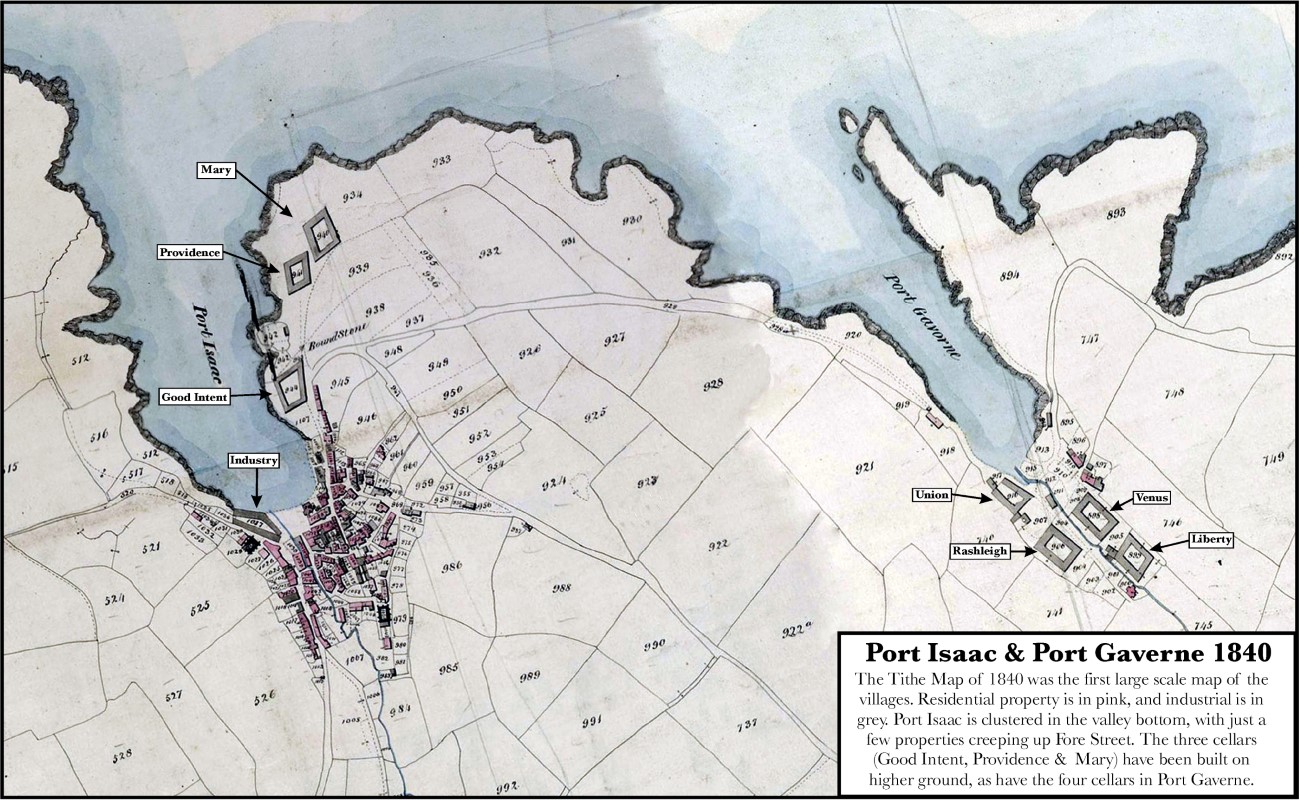 Port Isaac & Port Gaverne 1840