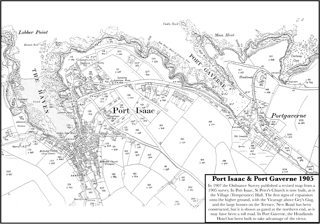 Port Isaac & Port Gaverne 1905