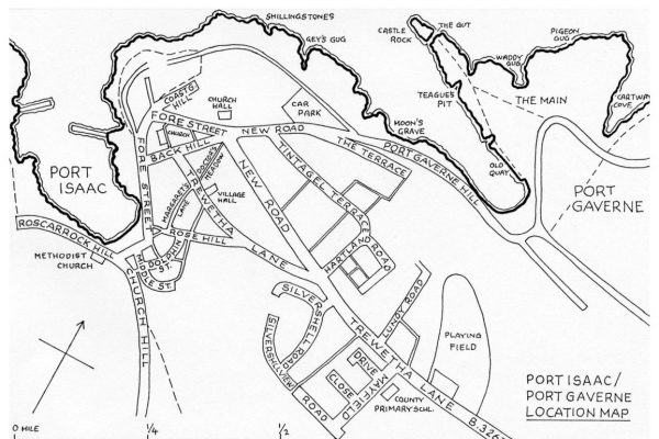 Port Isaac/Port Gaverne map