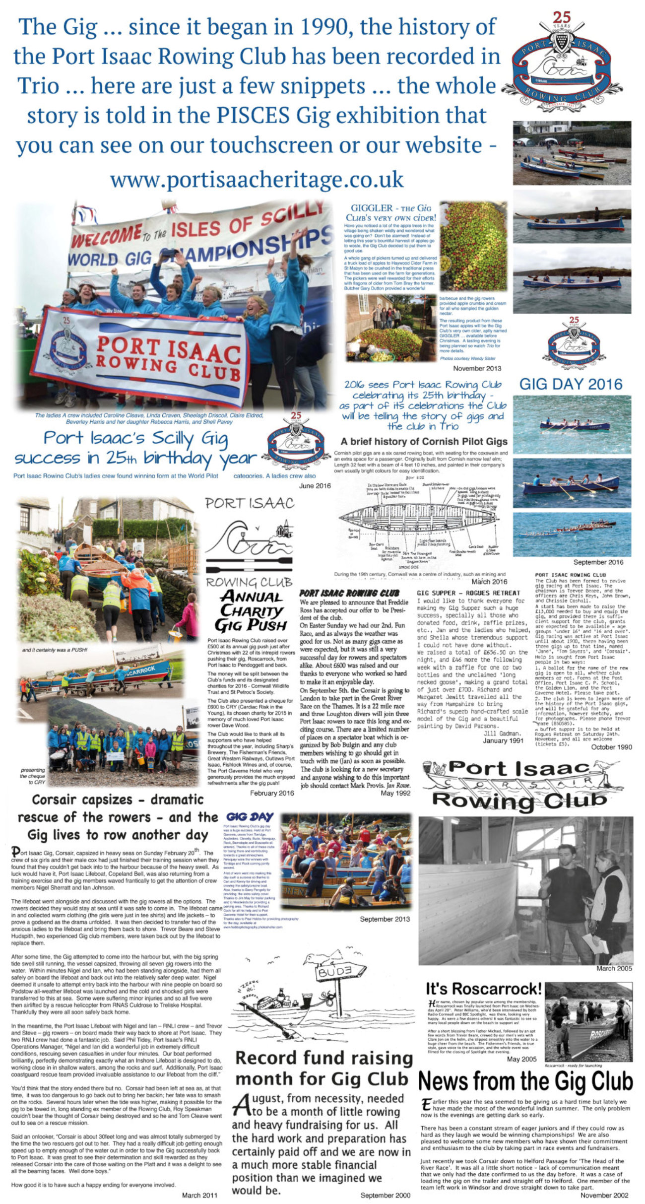 Port Isaac Rowing Club Gig