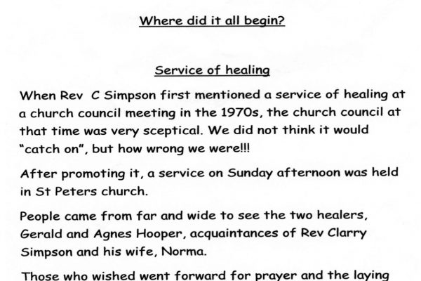 Service of Healing