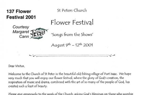 St Peter's Church Flower Festival, 2001