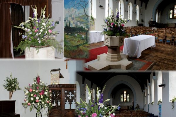 St Peter's Church decorated for a wedding, 2010