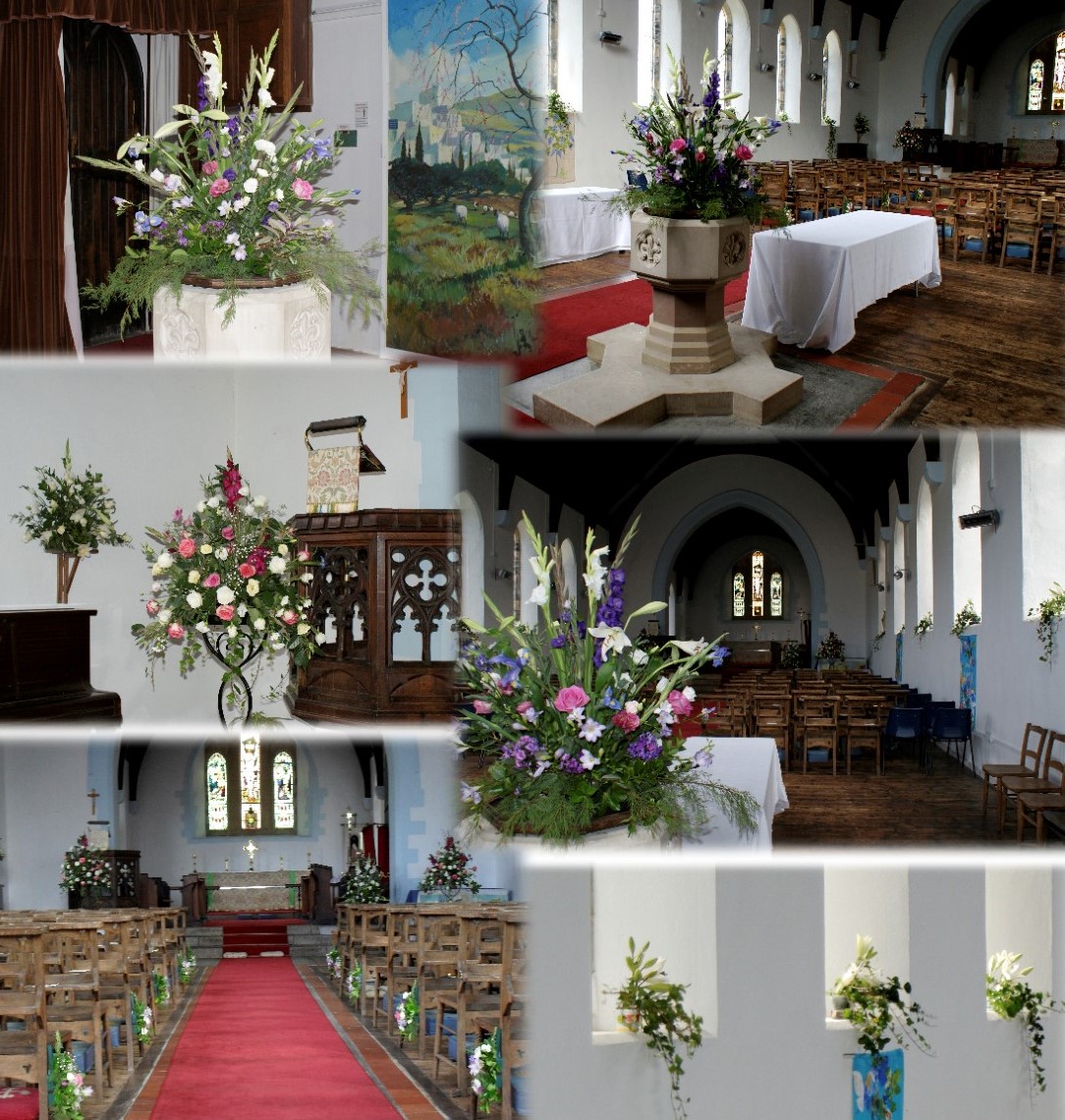 St Peter's Church decorated for a wedding, 2010