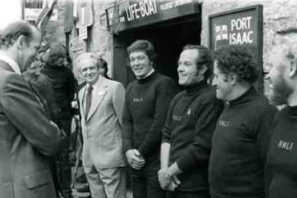 The Duke of Kent visits Port Isaac Lifeboat Station - 1978