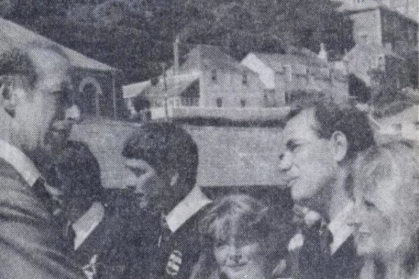 The Duke of Kent visits Port Isaac Lifeboat Station - 1990