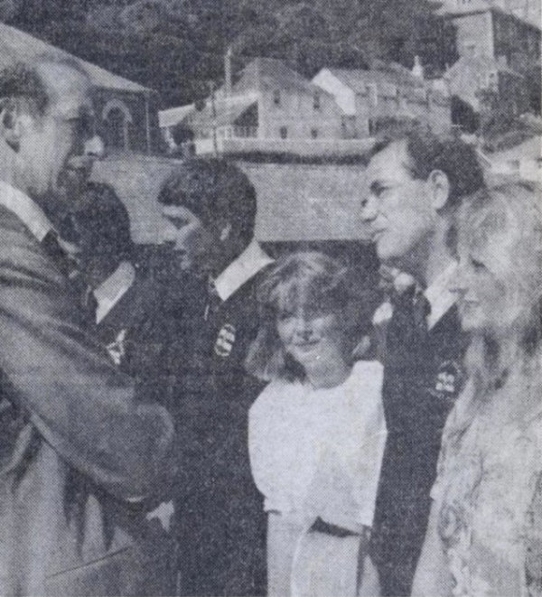 The Duke of Kent visits Port Isaac Lifeboat Station - 1990