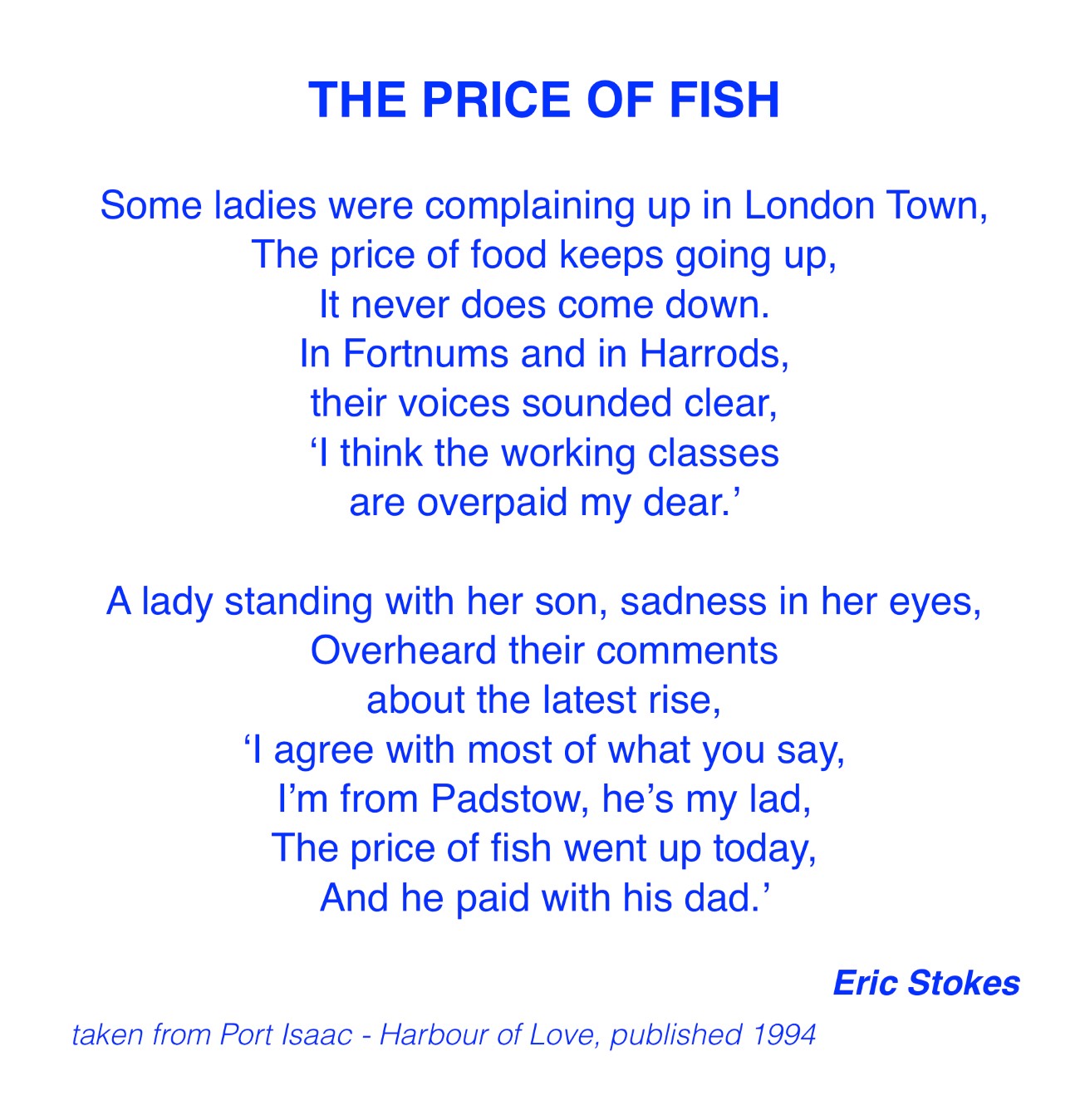 The Price of Fish
