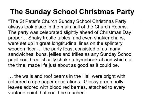 The Sunday School Christmas Party