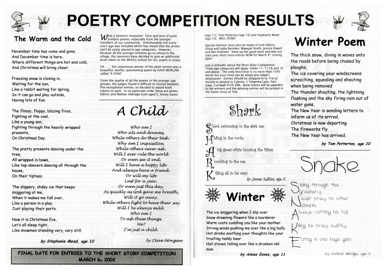 The Trio Poetry Competition