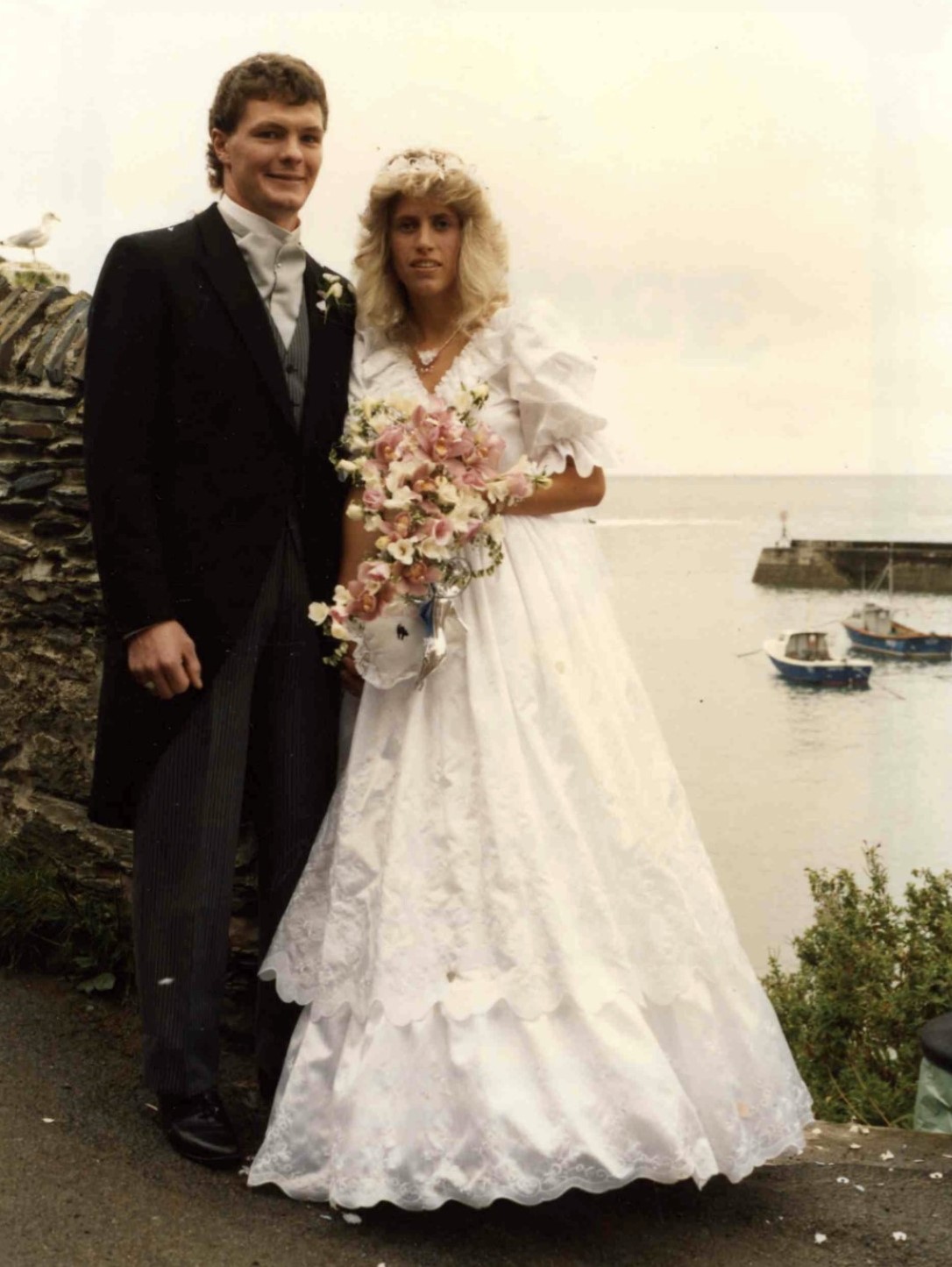 The marriage of Julie & Peter Lobb, 1988