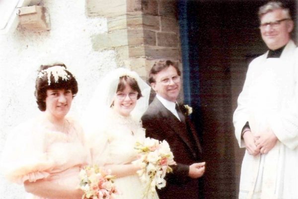 The wedding of Olwyn Cann in St Peter's Church