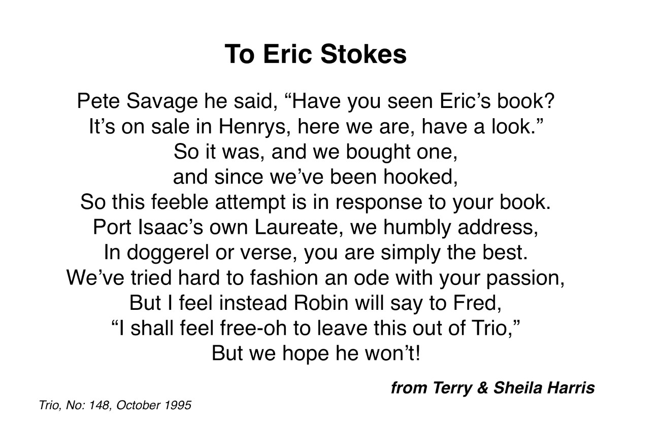 To Eric Stokes