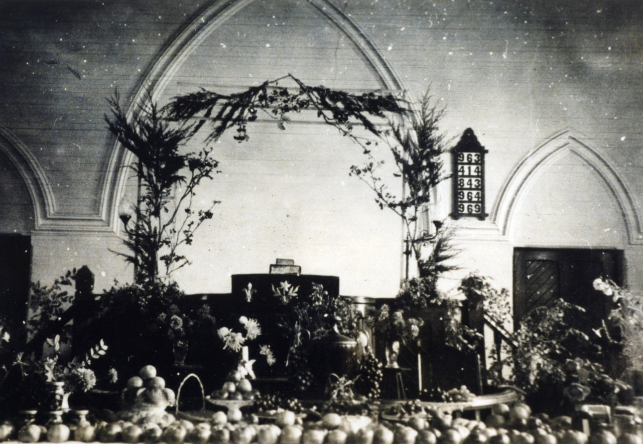 Wesley Chapel Harvest Festival, 1955
