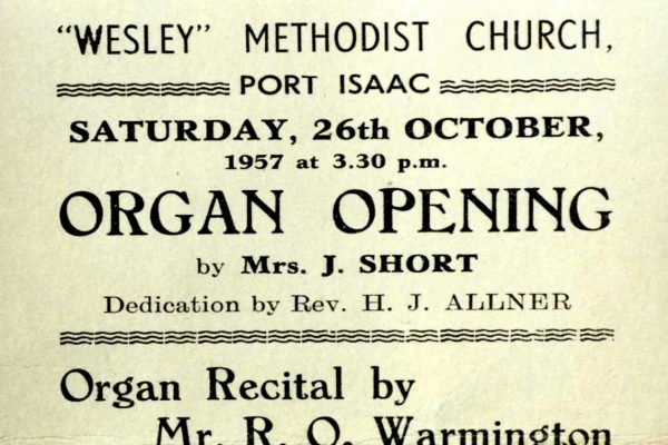Wesley Methodist Church Organ Opening, 1957