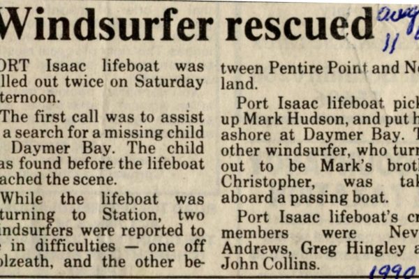 Windsurfer rescued