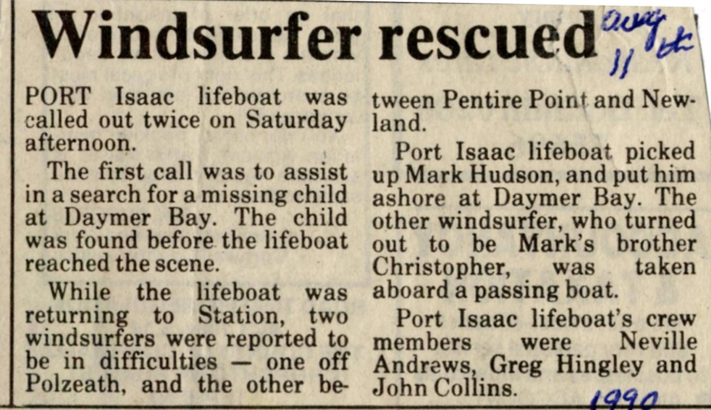 Windsurfer rescued